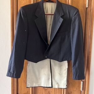 Sleek Black Performance Jacket with Modern Tailored fit. Great for theater